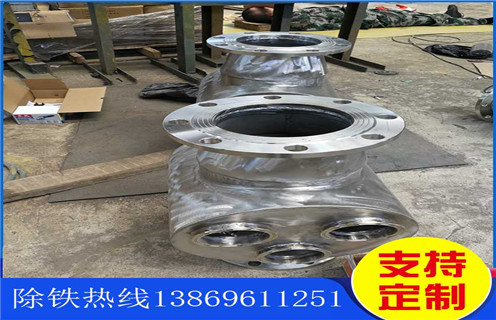 不銹鋼管道除鐵器，吉林不銹鋼管道除鐵器_吉林不銹鋼管道除鐵器廠家應(yīng)用安裝示意圖型12000高斯_可定制工作原理